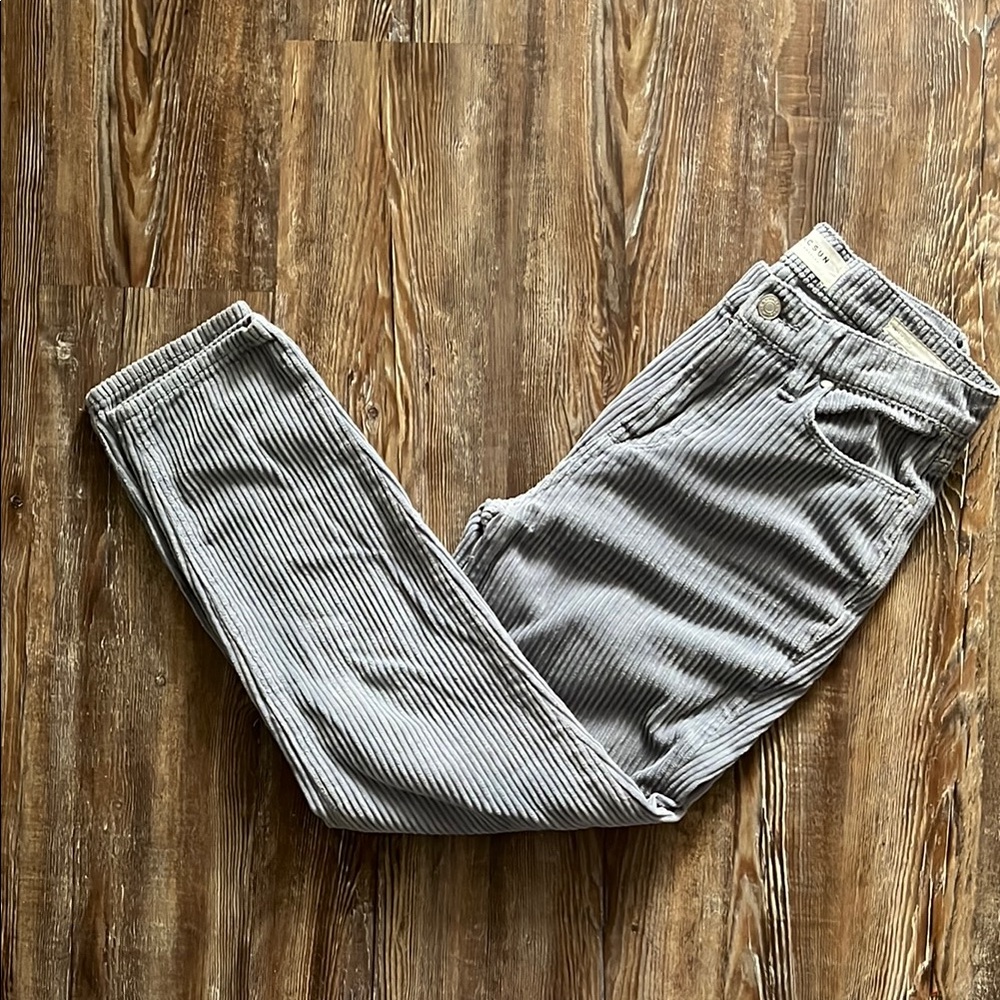 Pacsun Gray Neutral Vintage Icon Straight Leg Corduroy 100% Cotton Pants